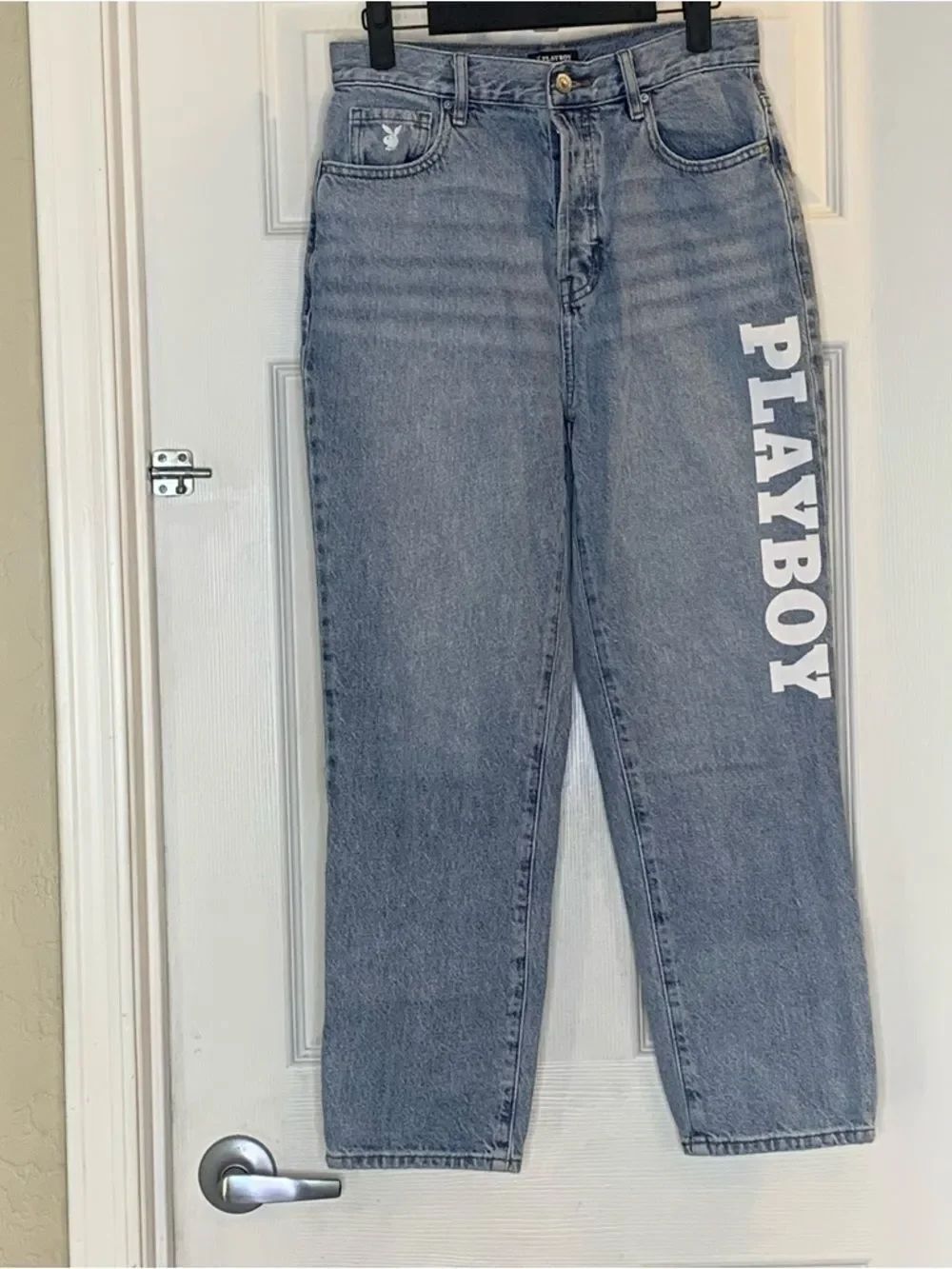 Playboy x PacSun High Rise Cropped Button Fly Jeans Size 27